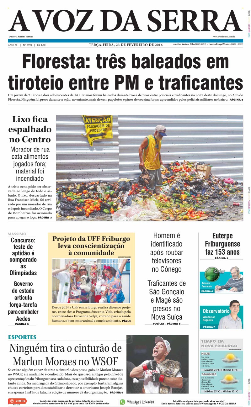 Jornal a Voz da Serra 23/02/2016